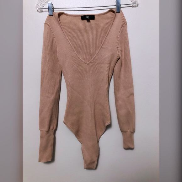 Missguided long-sleeve ribbed bodysuit - Picture 1 of 2